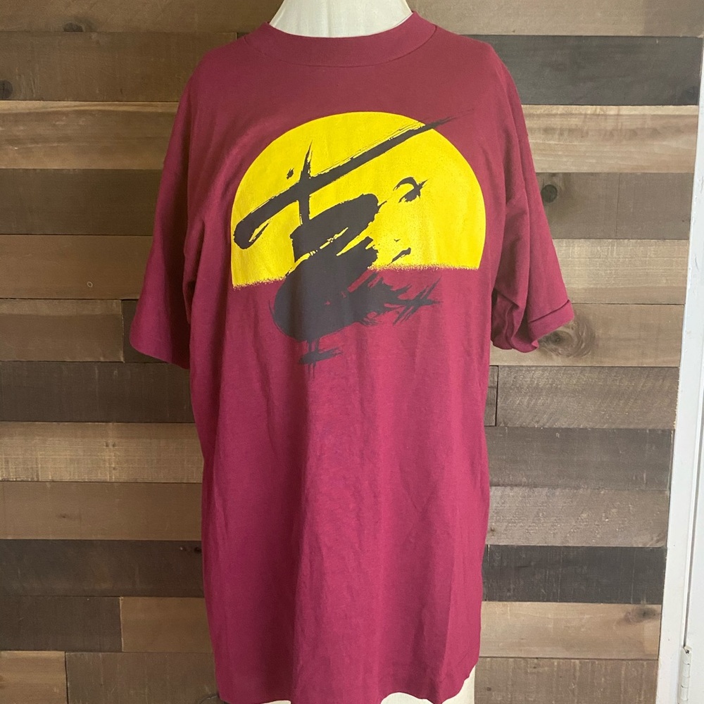 Miss Saigon Vintage‎ Red Helicopter Single Stitch red shirt men’s